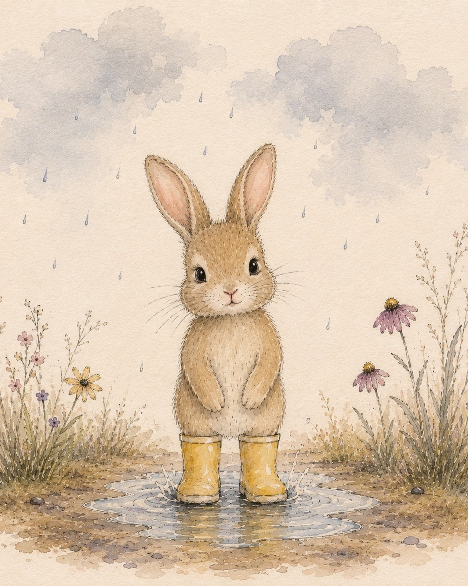 Bunny in Boots Digital Art