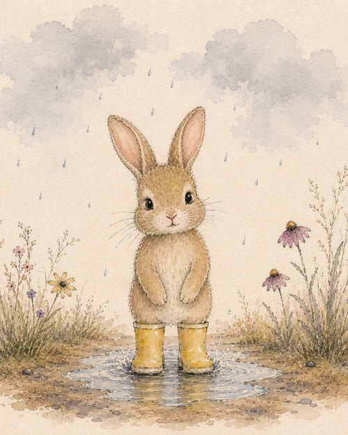 Bunny in Boots Digital Art