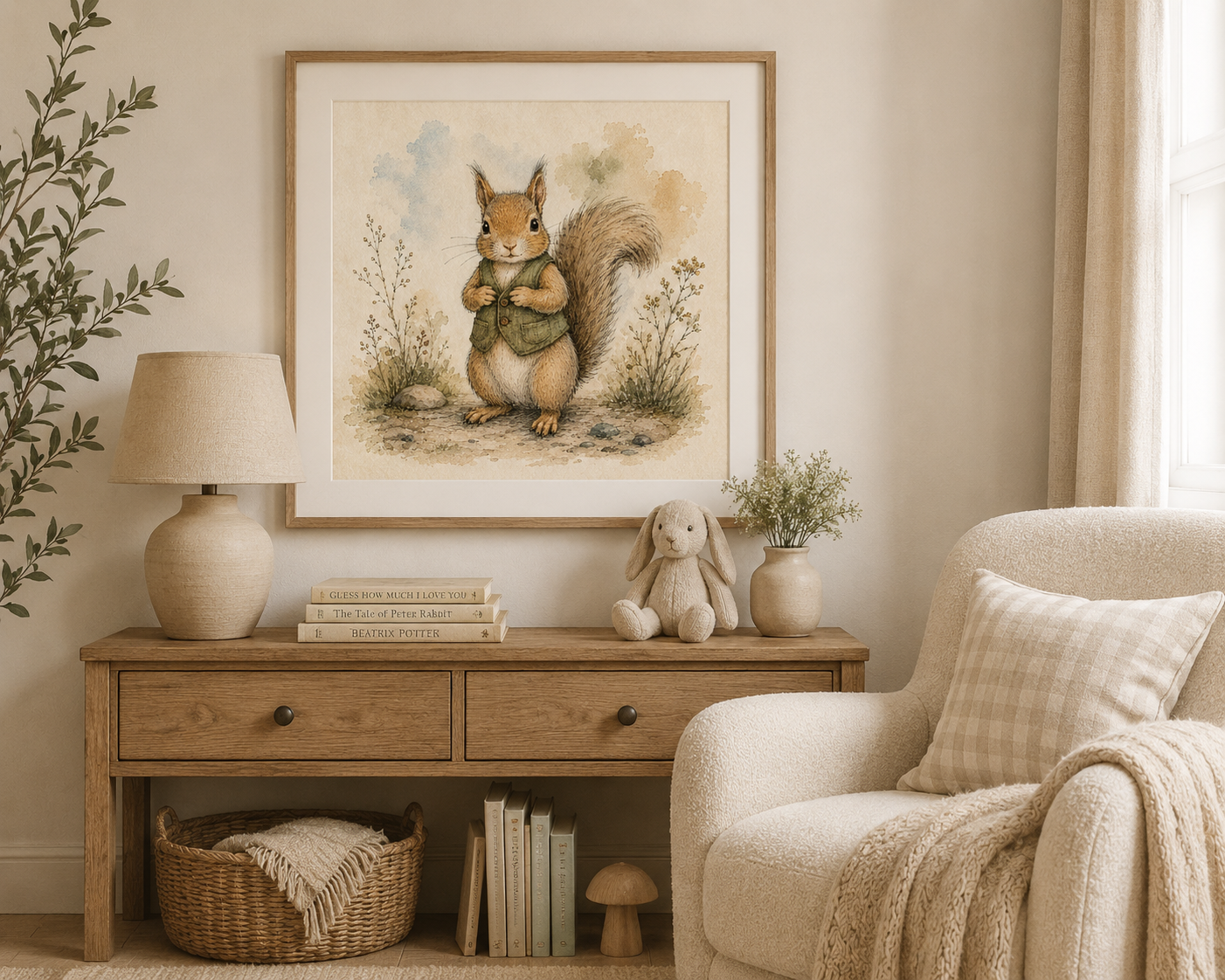 Squirrel in a Vest Digital Art