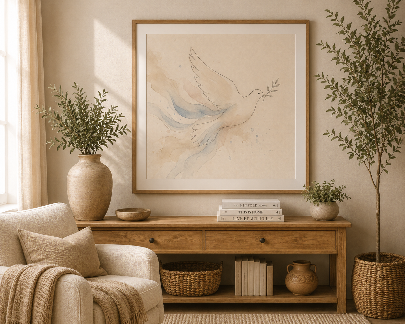 Watercolor Dove Digital Art