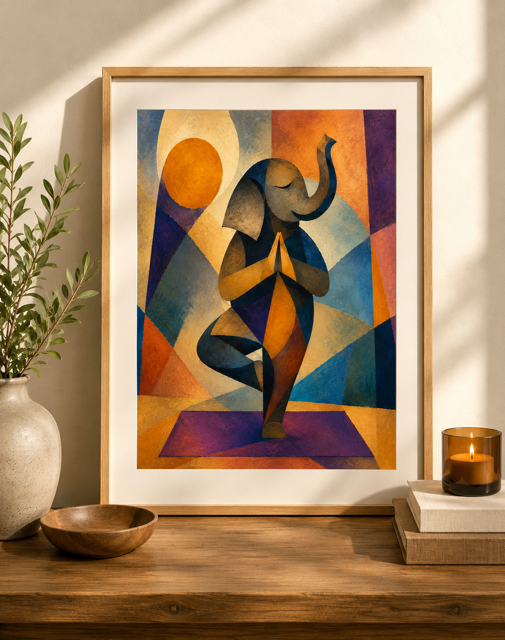 Elephant Yoga Digital Art