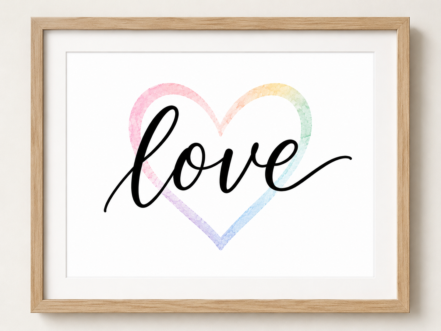 Love with Pastel Heart Digital Art