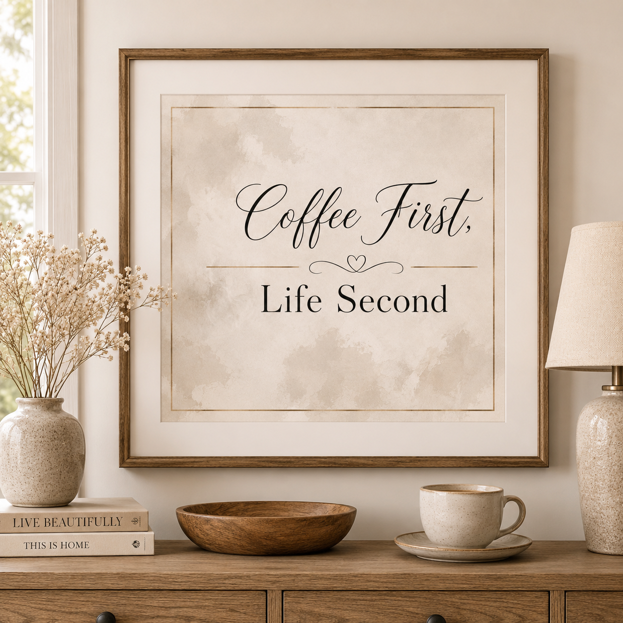 Coffee First, Life Second Digital Art