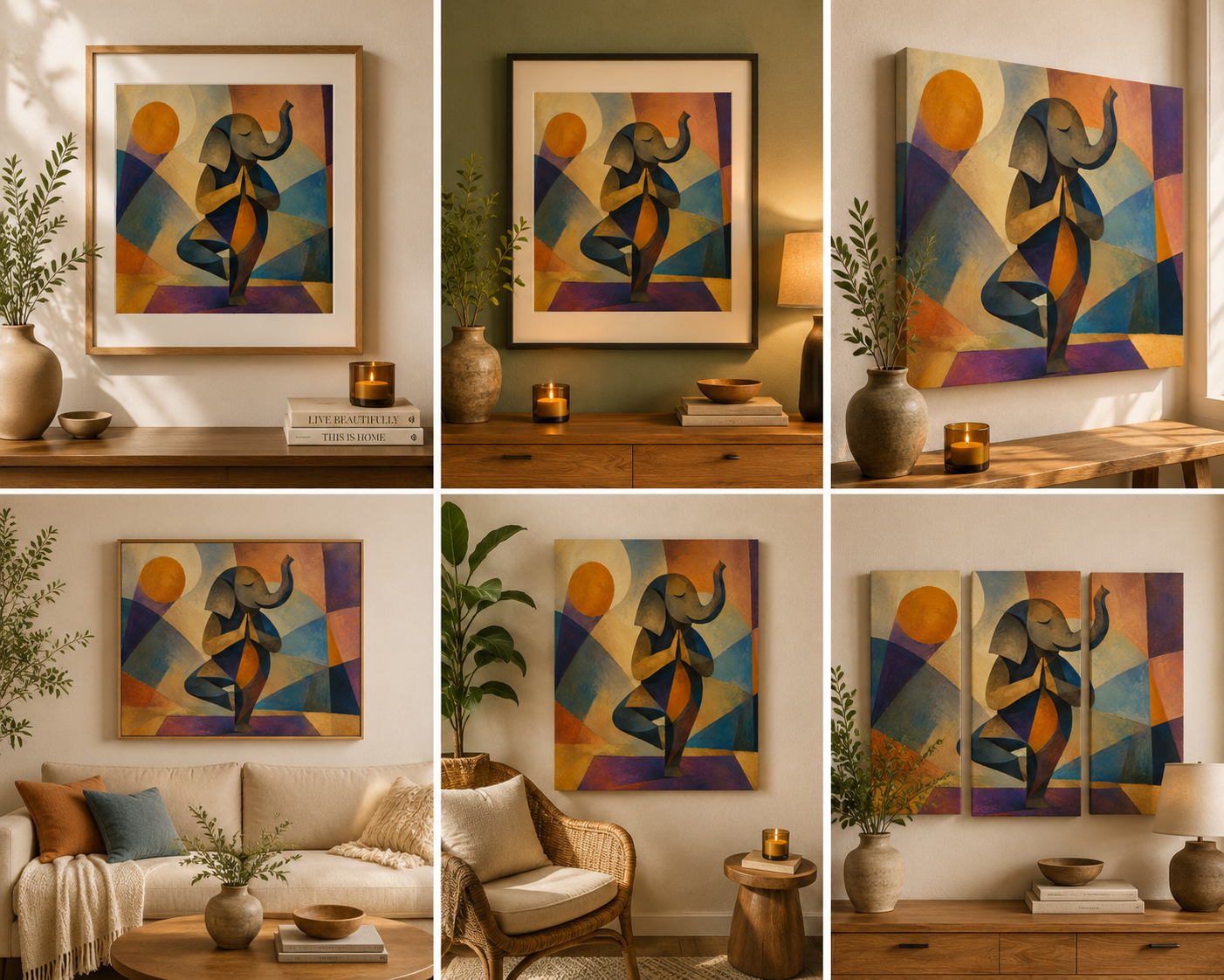 Elephant Yoga Digital Art
