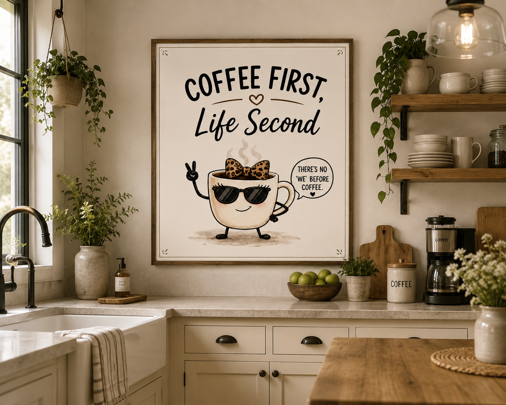 Coffee First, Life Second for Ladies Digital Art