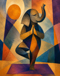 Elephant Yoga Digital Art