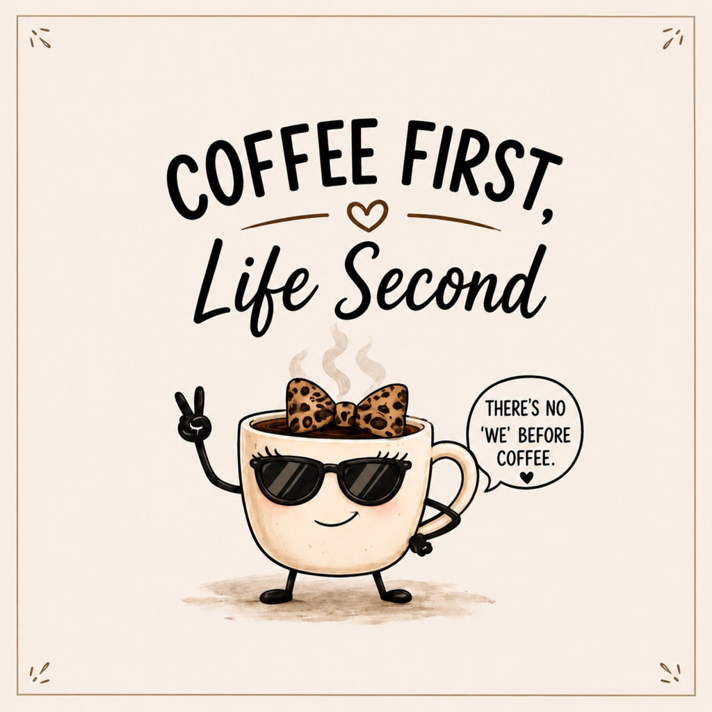 Coffee First, Life Second for Ladies Digital Art
