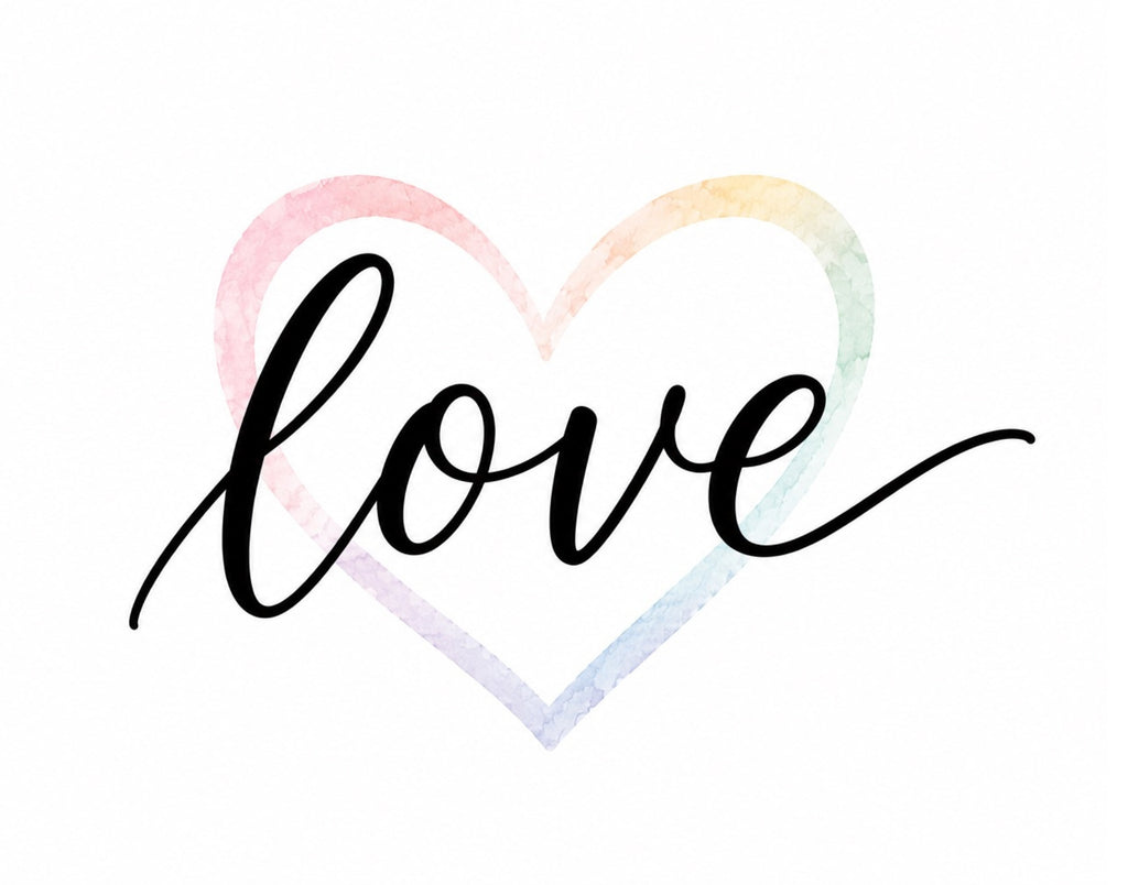 Love with Pastel Heart Digital Art