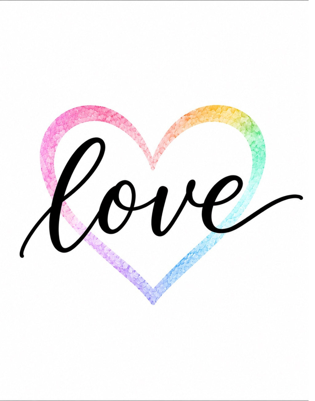 Love with Pastel Heart Digital Art