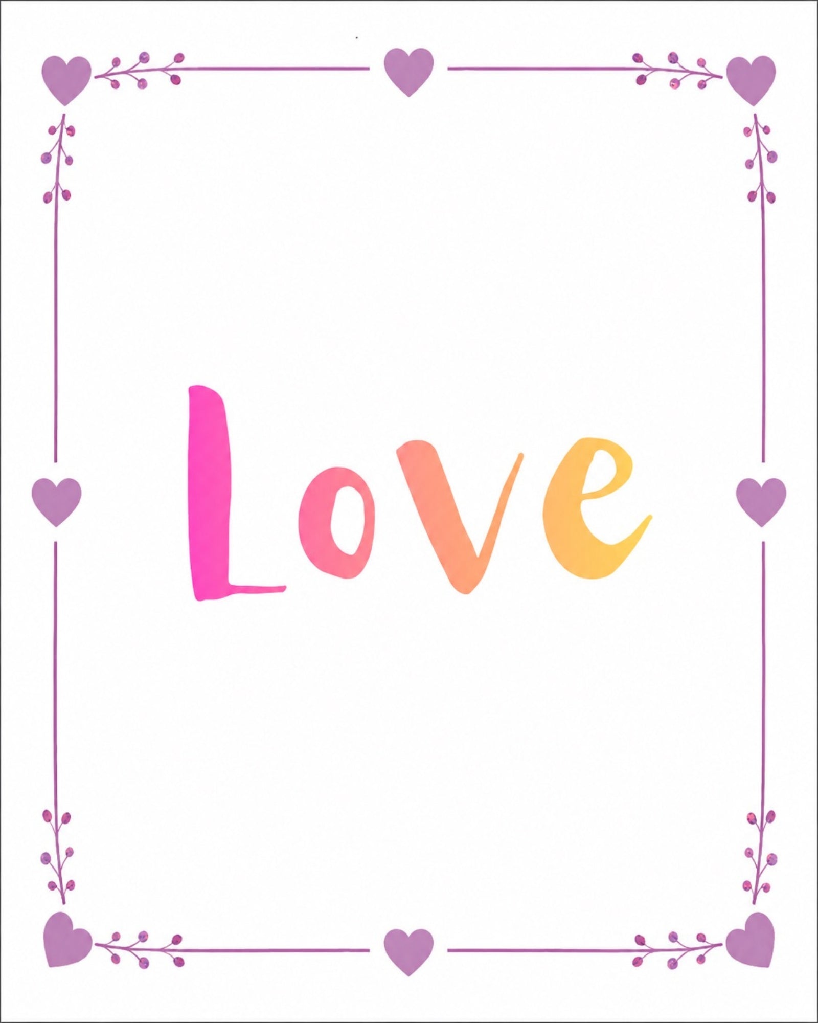 Rainbow Love Digital Art