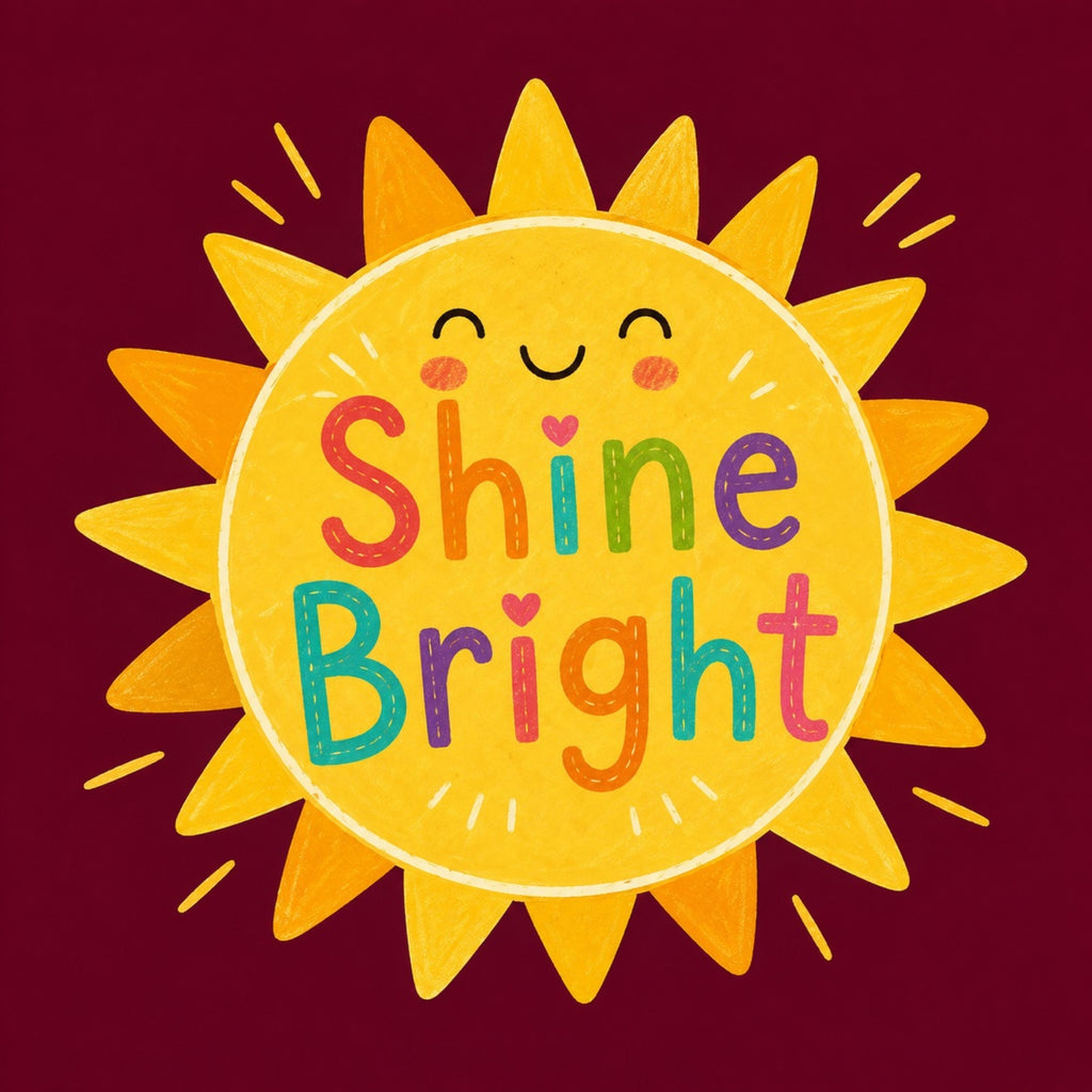 Shine Bright, Red Digital Art