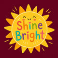 Shine Bright, Red Digital Art