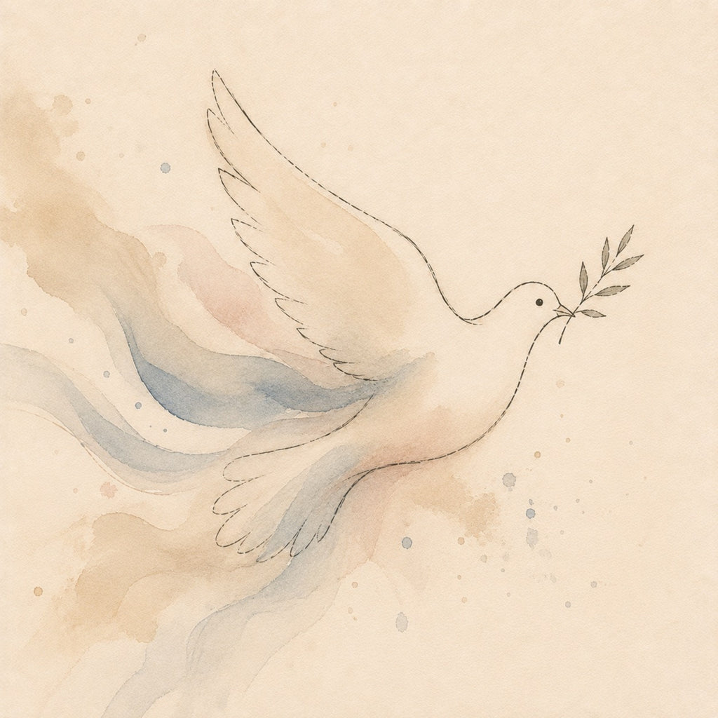 Watercolor Dove Digital Art
