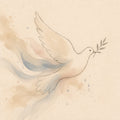 Watercolor Dove Digital Art